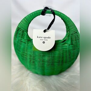 kate spade x Target Wicker Crescent Bag: NWT and IN HAND